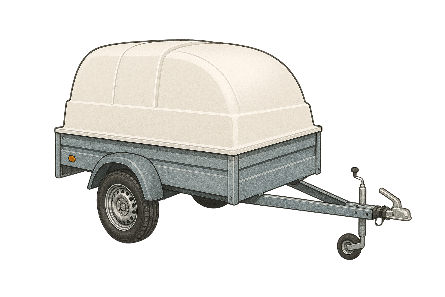 Släpvagn som behöver service